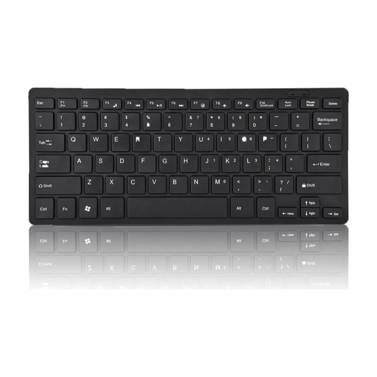 78-Key Wired Keyboard, USB Ultra Thin Arc Angle Design Keyboard for Desktop Computer Laptop PC, Mini Gaming Keyboard(Black)