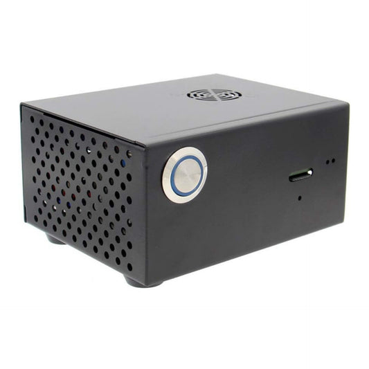 Geekworm Raspberry Pi X820 Case with Power Control Switch and Fan for Raspberry Pi 3 and X820 V3.0 SSD/HDD SATA Card (Not Included Raspberry Pi 3 or X820)