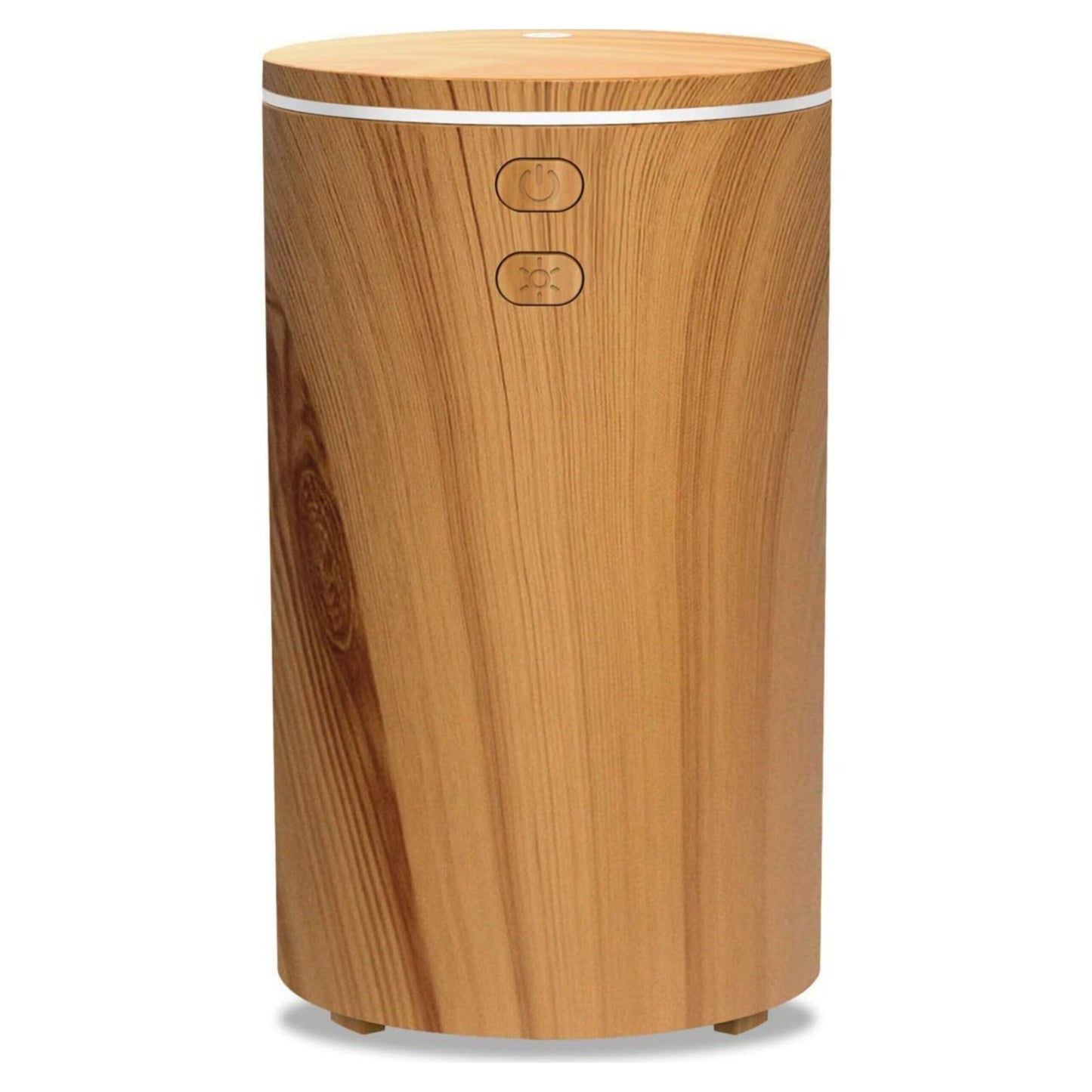 Mini Essential Oil Diffuser Aroma Cool Mist Humidifier for Car Office Travel with Colorful Mood Lights, USB Powered, Ultra Quiet, Auto Shutoff, 100 ml, Wood Grain