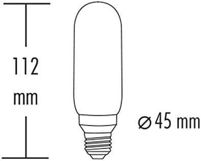 Decorative LED Light Bulbs by Greenandco 4 x Vintage Retro Industrial Edison E27 T45 4W 200LM 1800K (Very Warm White)