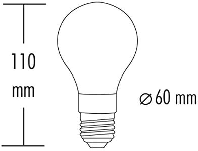 LED Light Bulbs by Greenandco Decorative Vintage Retro Industrial Edison E27 A60 2W 65lm 1800K (Very Warm White)