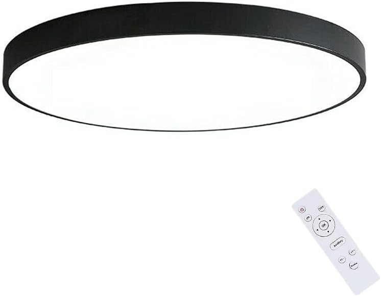 LED Ceiling Light Dimmable 30 cm 18 W Ceiling Light Brightness Adjustable 3000 - 6000 K with Remote Control [Energy Class A+]