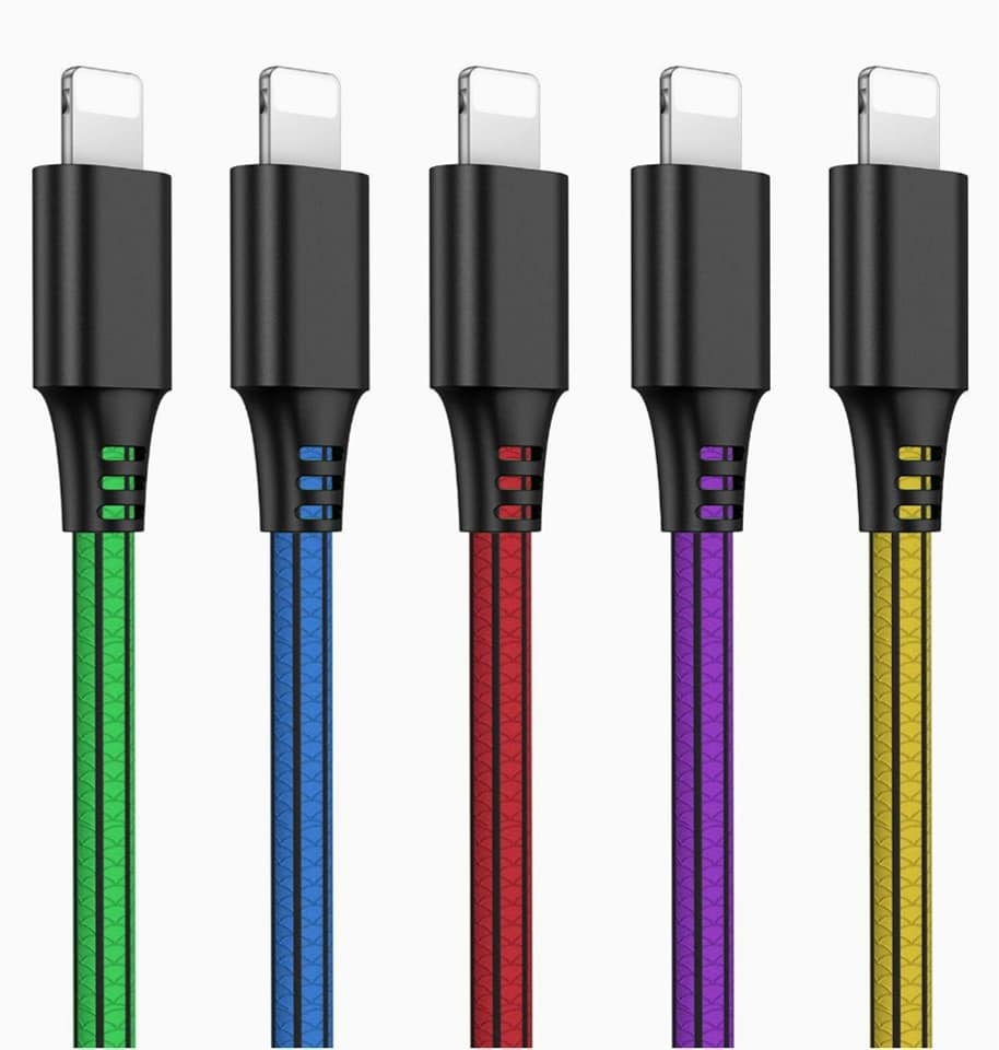 Charging cable for Phones, 6.6 FT PVC Braided USB Charging & Syncing Cable Compatible with Phone 14/13/12/11 Pro Max 14/13/12/11 Pro 11 XS MAX XR X 8 8 Plus 7 7 Plus 6s 6s Plus 6 6 Plus.