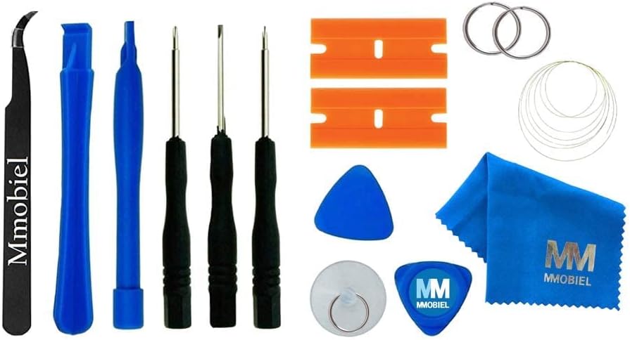 Front Glass Repair Kit by MMOBIEL Compatible with Samsung Galaxy A51 / M31s - 6.5 inch - Lens Screen Replacement Repair Kit - Incl. Toolkit - Black