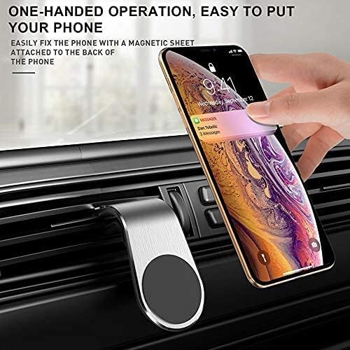 Magnetic Universal Car Phone Holder Air Vent Mount Stand in Car GPS Mobile Cell Phone Holder Blacket For All Smart Phone (Black)