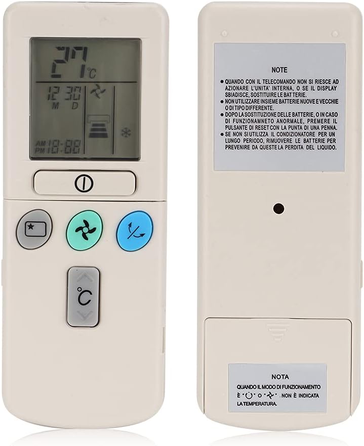 Cooling Air Conditioner Remote Control,Universal Air Conditioner Remote Control Replacement for Hitachi RAR-2A1 RAR-52P1 RAR-2SP1 RAR-3U4 RAR-2P2