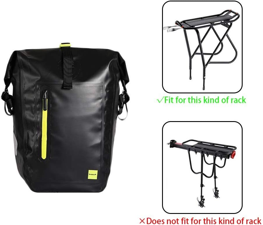 Bike Bag Waterproof Bike Pannier Bag 25L (for Bicycle Cargo Rack Saddle Bag Shoulder Bag Laptop Pannier Rack Bicycle Bag Professional Cycling Accessories)