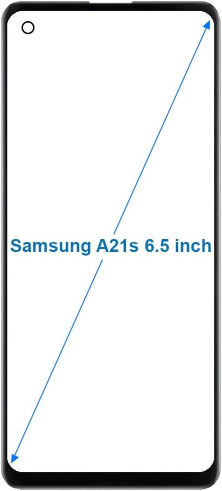 Front Glass Repair kit by MMOBIEL Compatible with Samsung Galaxy A21s (SM-A217F) (Black) 6.5 inch Incl Tool Kit