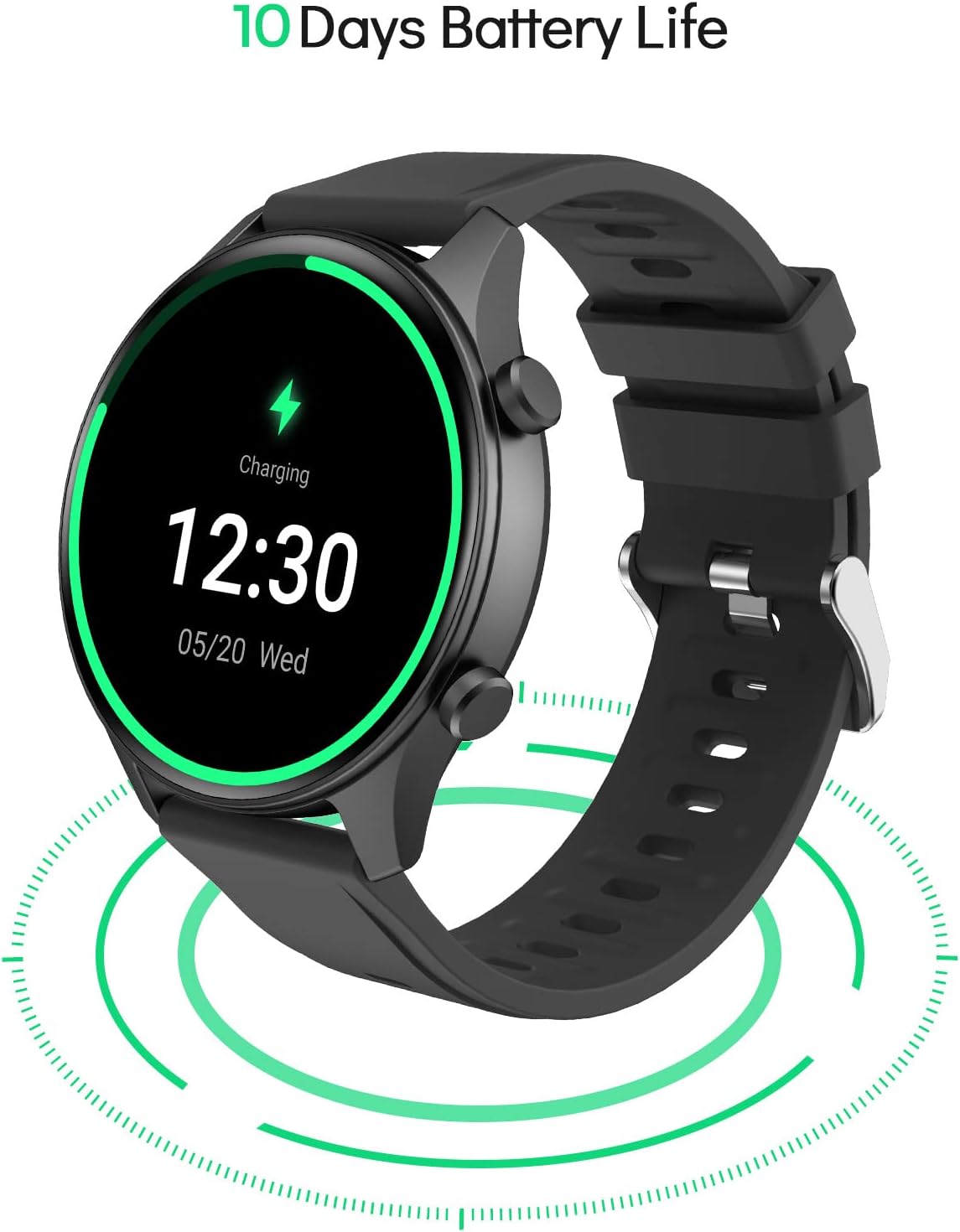 Smart Watch, Deeprio Pascua Smart Watch Black