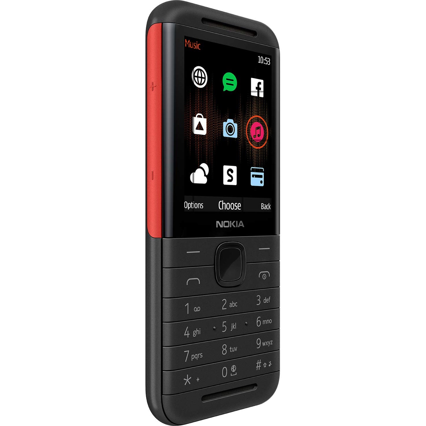 Nokia 5310 Dual SIM Keypad Phone with MP3 Player, Wireless FM Radio and Rear Camera with Flash | Black/Red