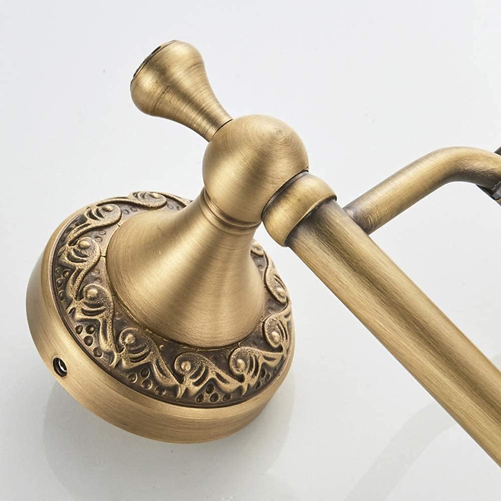 Toilet Paper Holder By CASEWIND Quality Brass with Lid with Carved Base in Antique Style Bronze Colour Practical for Bathroom, Toilet and Kitchen