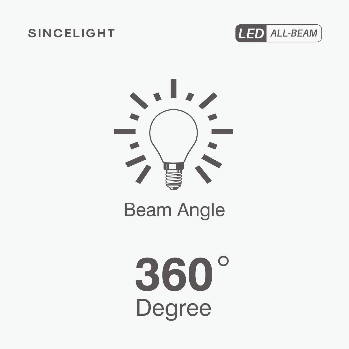 SINCELIGHT E14 3W LED Golf Ball Light Bulb P45, 45mm, Omni-Directional, Milky Diffuser, Warm White 2700K, 250 Lumens, SES Small Edison Screw, Pack of 6 [Energy Class A+]