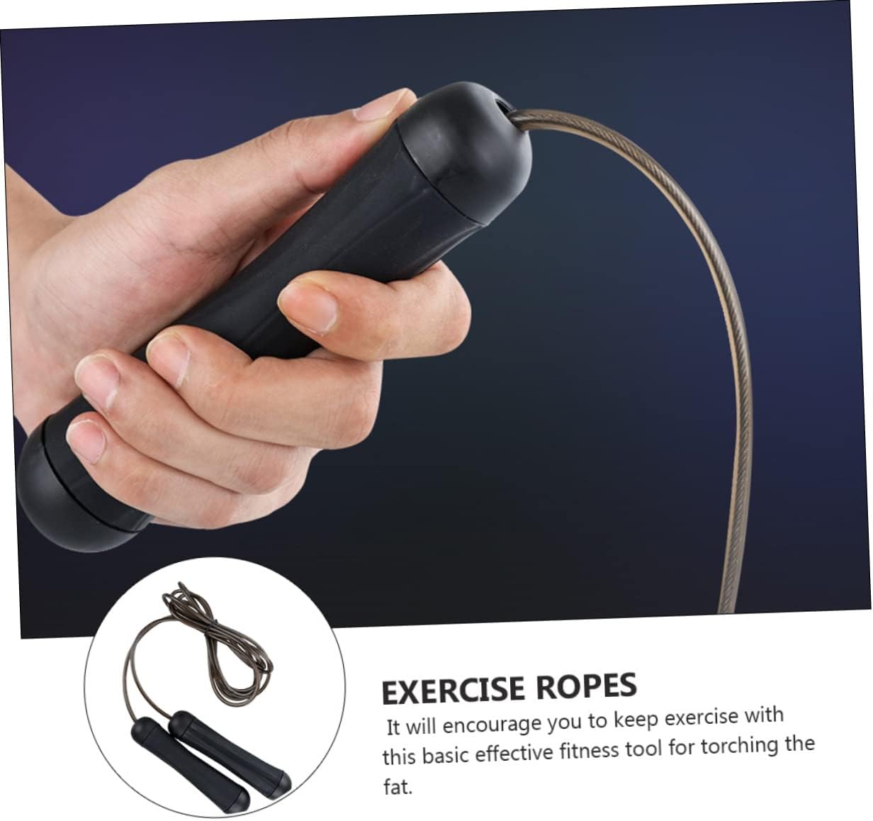 Wire Fitness Skipping Rope Exercise Jump Ropes Weighted Jump Rope Steel Skipping Rope, Jumping Rope for Workout