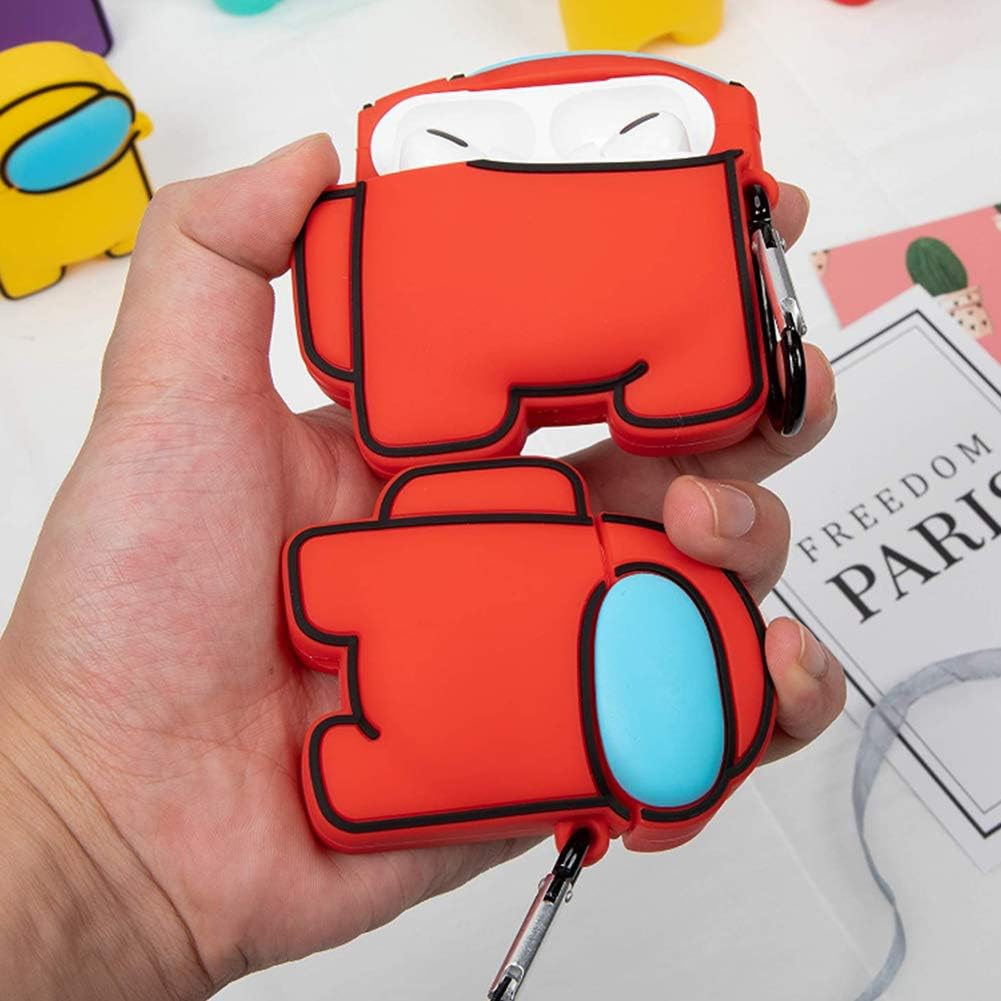 Case for AirPod, Among Us Earphone Case,Fashion Fun Cool Stylish Unique Soft Cartoon Wireless Earphone Protective Cover, Suitable As a Souvenir Gift for Couples