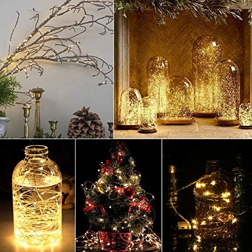 Fairy Lights By Wearxi for Room Decoration, 10 m, 100 LEDs, Photo Fairy Lights with Clips for Photos, Light Chain, Collage, Decoration Flat Modern Interior House / Christmas / Wedding