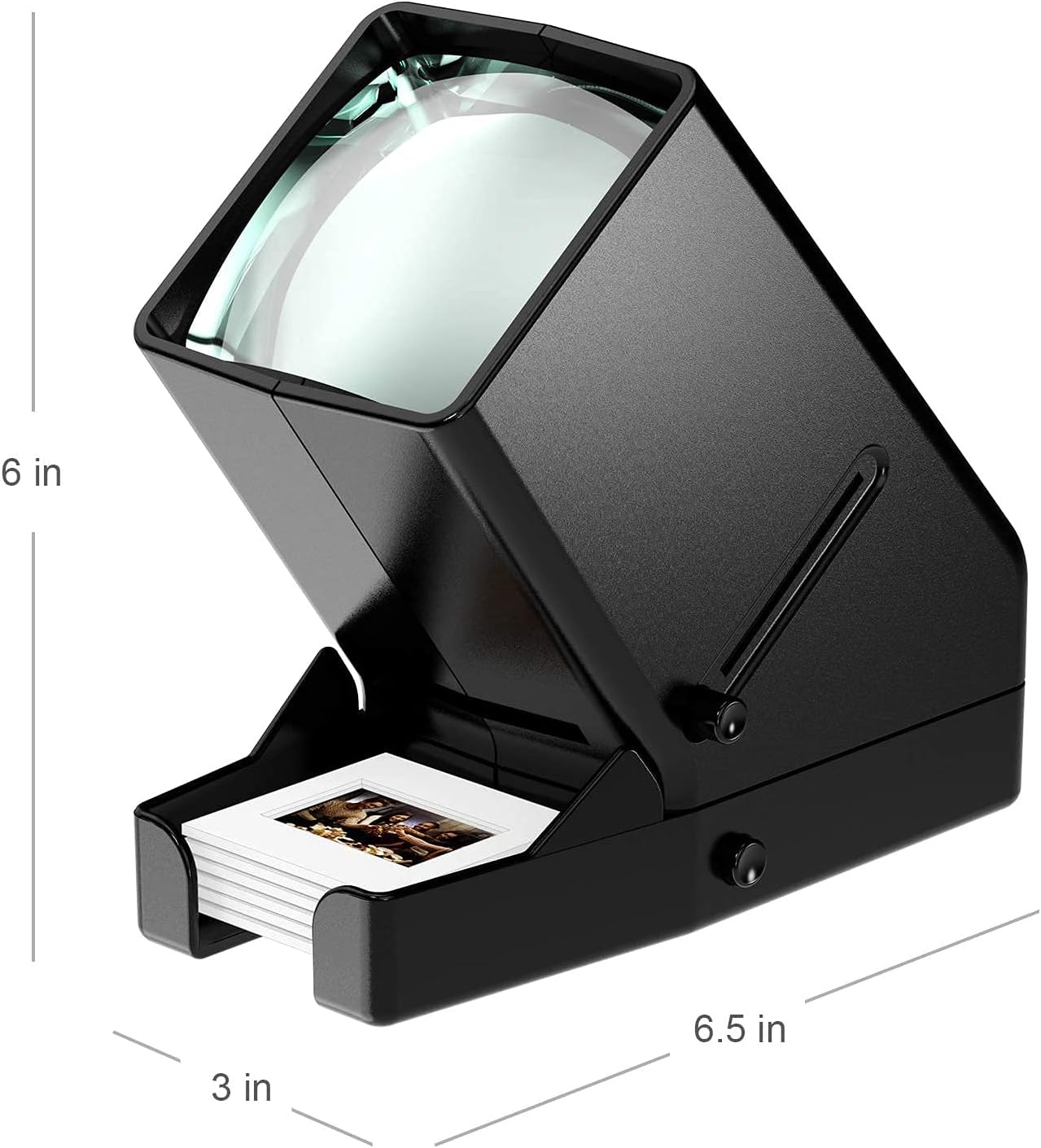 35mm Slide and Film Viewer, 3X Magnification LED Lighted Illuminated Viewing, USB Powered/Battery Operation-for 35mm Slide Negatives