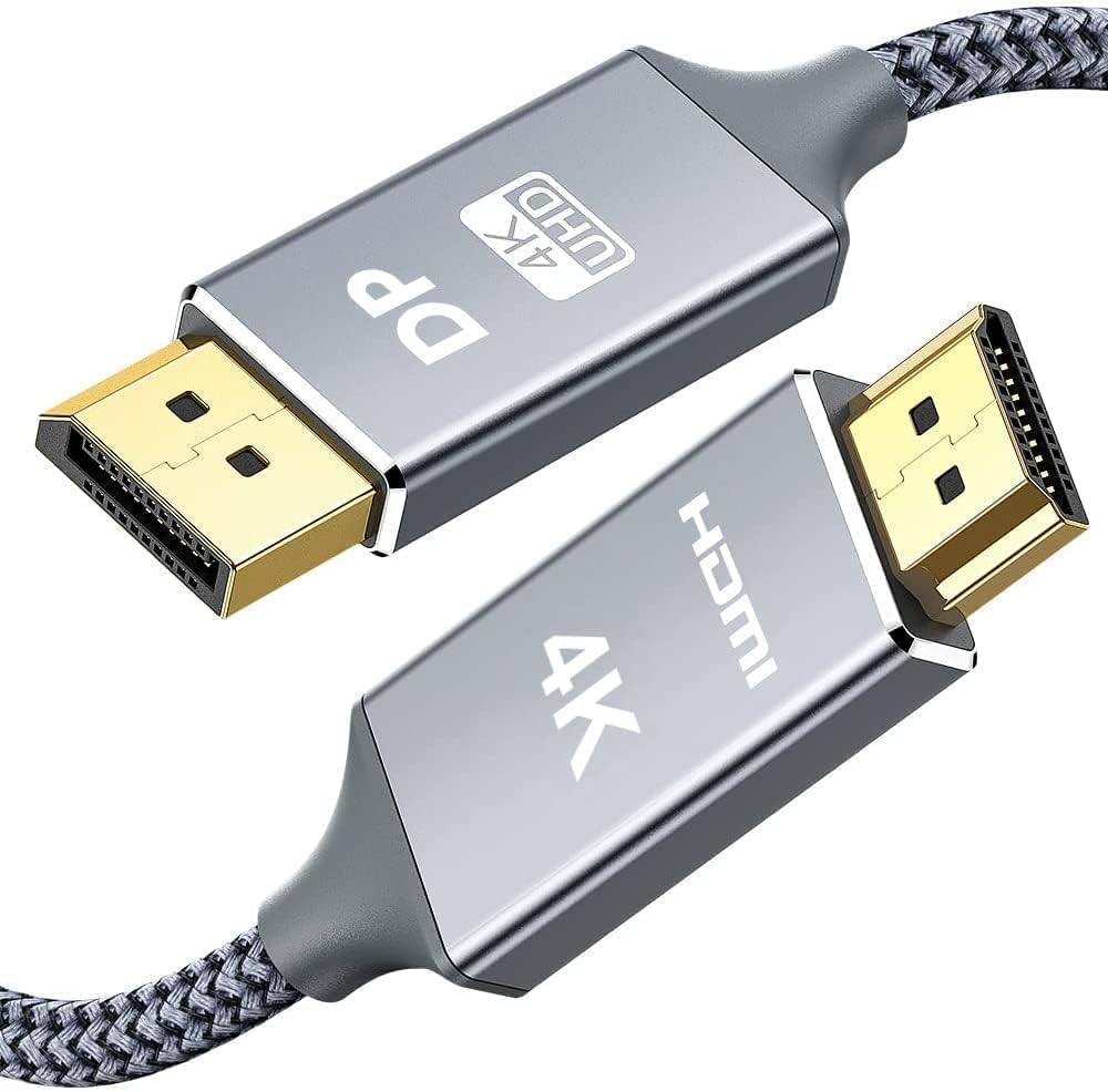 Display Port to HDMI - Male to Female Cable 1.8m grey