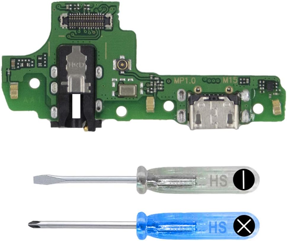 Charging Socket Compatible with Samsung Galaxy A10s 2019 - Dock Connector Micro USB - Audio Jack/Microphone/Antenna Replacement - Includes Screwdriver