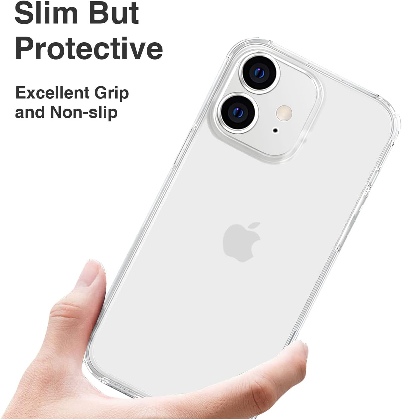 Case Crystal Clear Designed for iPhone 11 Case, [Anti-Yellowing Technology] Shockproof Protective Phone Case Slim Thin Cover 6.1 inch 2019, Crystal Clear