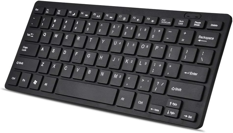 78-Key Wired Keyboard, USB Ultra Thin Arc Angle Design Keyboard for Desktop Computer Laptop PC, Mini Gaming Keyboard(Black)