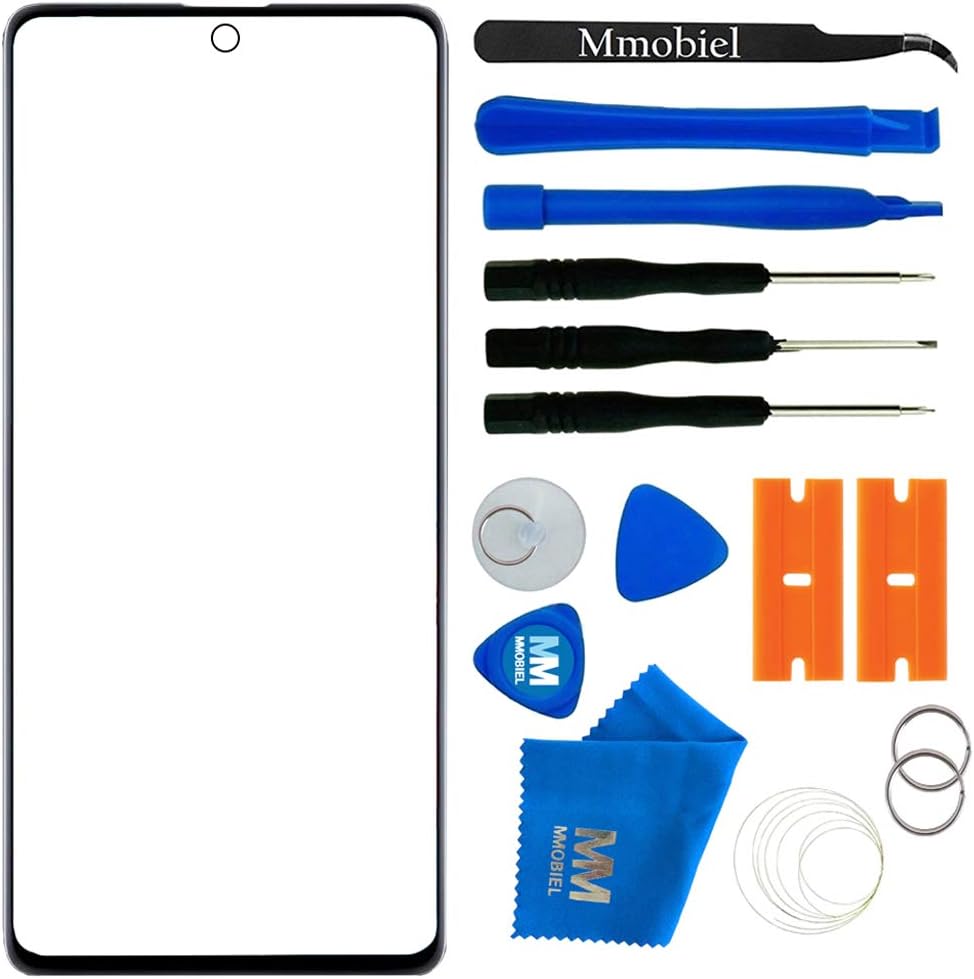 Front Glass Repair Kit by MMOBIEL Compatible with Samsung Galaxy A71 / Note 10 Lite / M51-6.7 inch - Lens Screen Replacement Repair Kit - Incl. Toolkit - Black