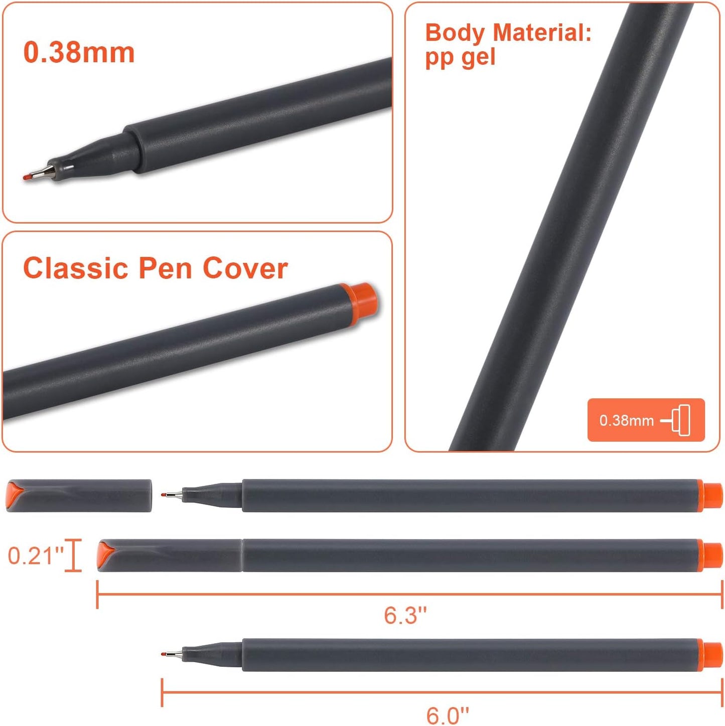 Drawing Pointers, Fine liners, Sipa 10 pcs. fine line drawing pen SR153