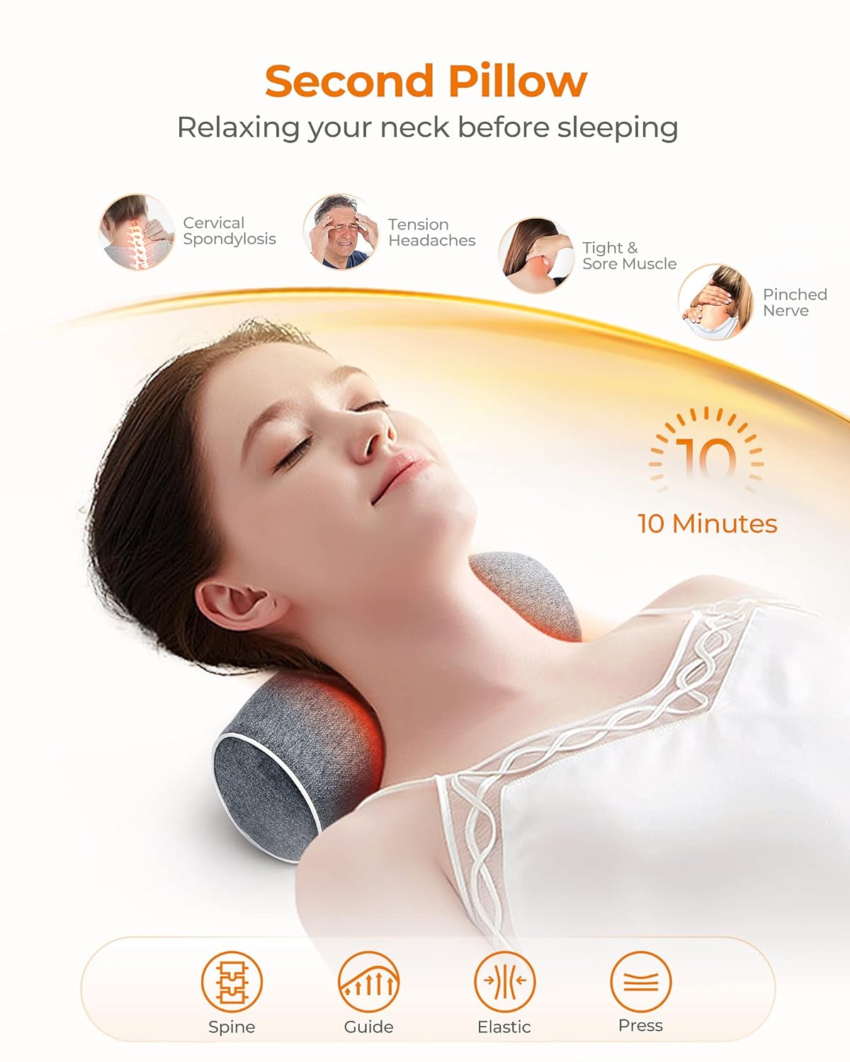 Neck Stretcher By NIMOOD, Neck and Shoulder Relaxer, Neck Releaser, Neck Back Shape, Neck Support, Neck Roll, Chiropractic Pillow, Neck Massager, Cloudy Neck, Neck Saver, Neck Stretcher