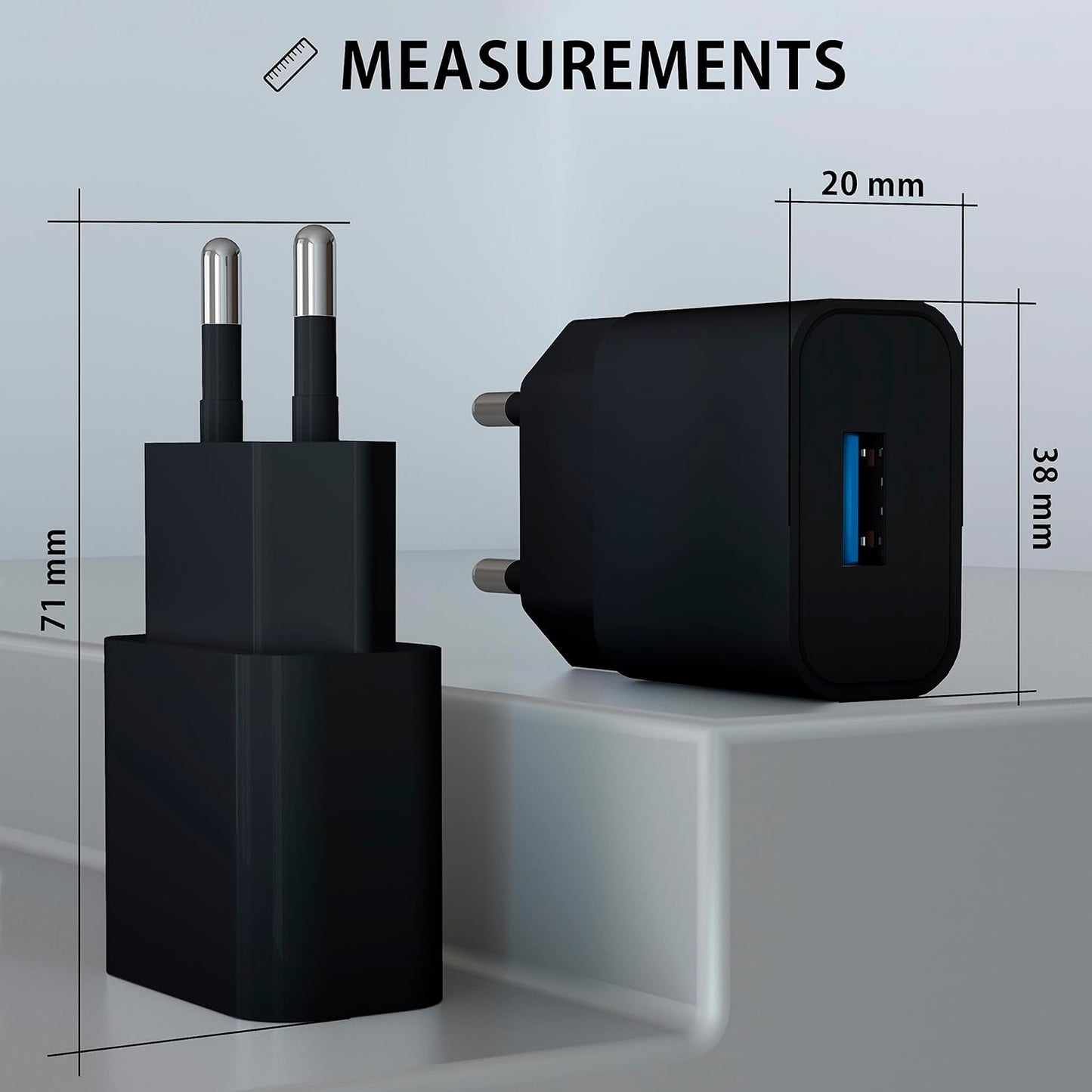 Universal USB Charger, Adapter (5V / 1A) by MyGadget Brand