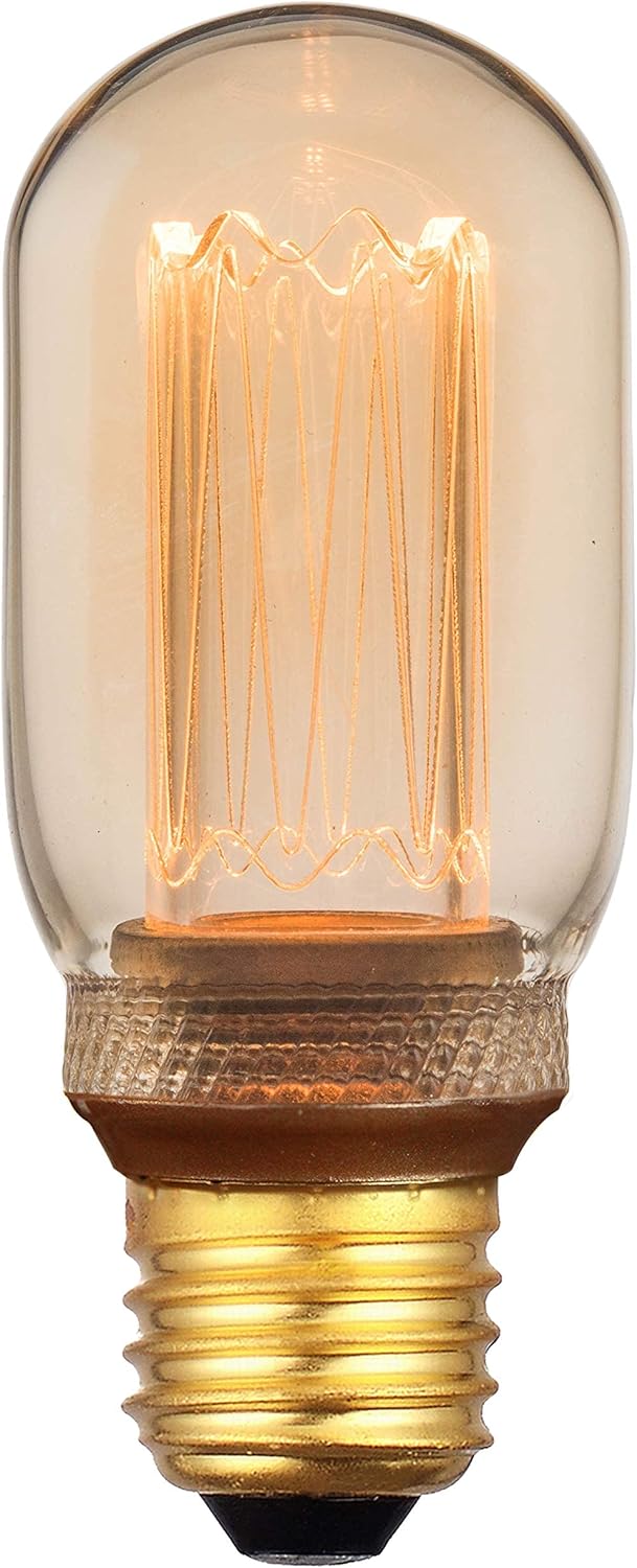 Decorative LED Light Bulbs by Greenandco 4 x Vintage Retro Industrial Edison E27 T45 4W 200LM 1800K (Very Warm White)