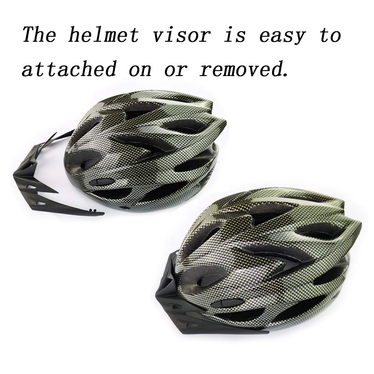 UPANBIKE Bike Helmet One-Piece Adjustable Riding Cycling Helmet Adult Head Safety Protection Large Size