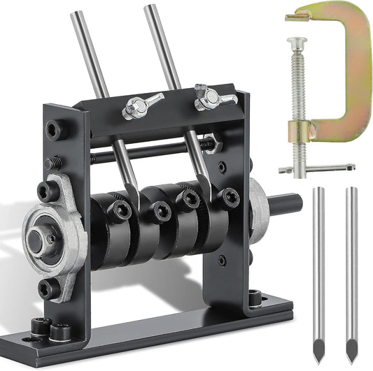 Stripping Tool by Mxmoonant 0-30mm for Copper Recycle, Wire Pulling Strpper, with G Type Fixing Clasp & 4 Blades in Total, Drill Connectable (4 Wheels)