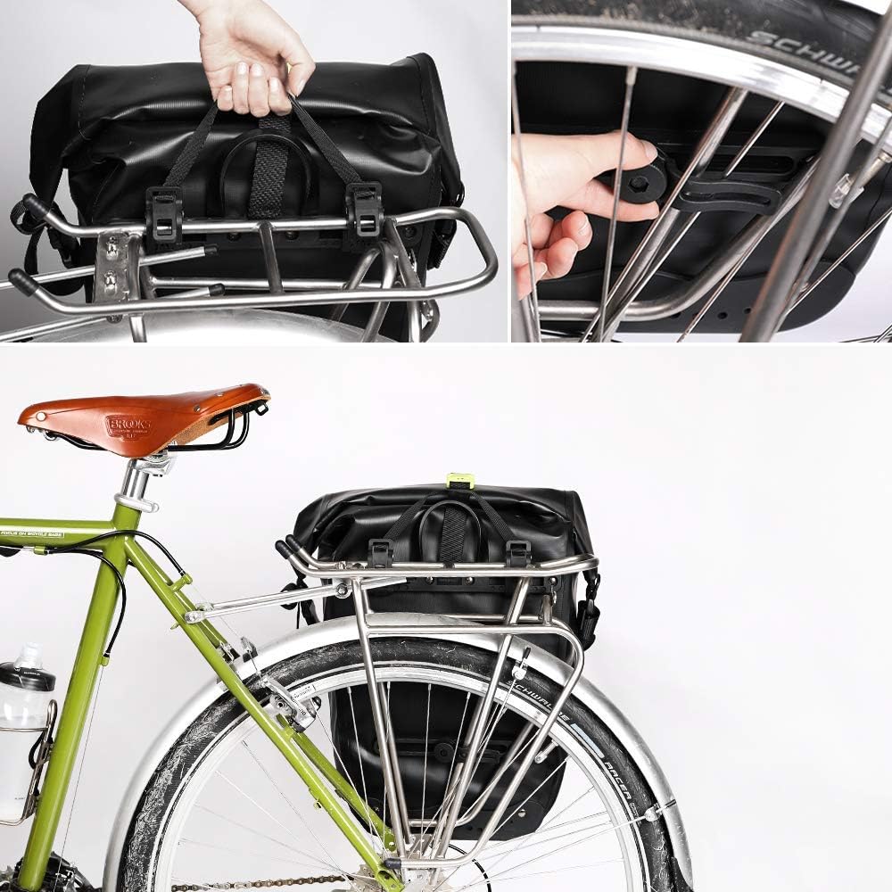 Bike Bag Waterproof Bike Pannier Bag 25L (for Bicycle Cargo Rack Saddle Bag Shoulder Bag Laptop Pannier Rack Bicycle Bag Professional Cycling Accessories)