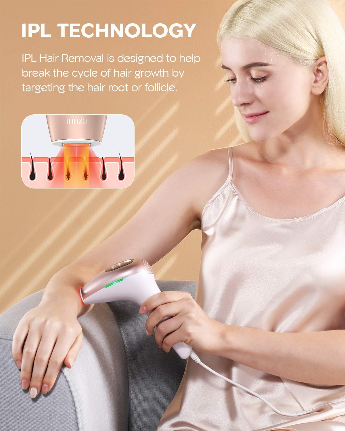 IPL Hair Removal Device Permanent Devices Hair Remover 999,000 Light Pulses Painless Long Lasting for Women and Men,Facial,Bikini,Body