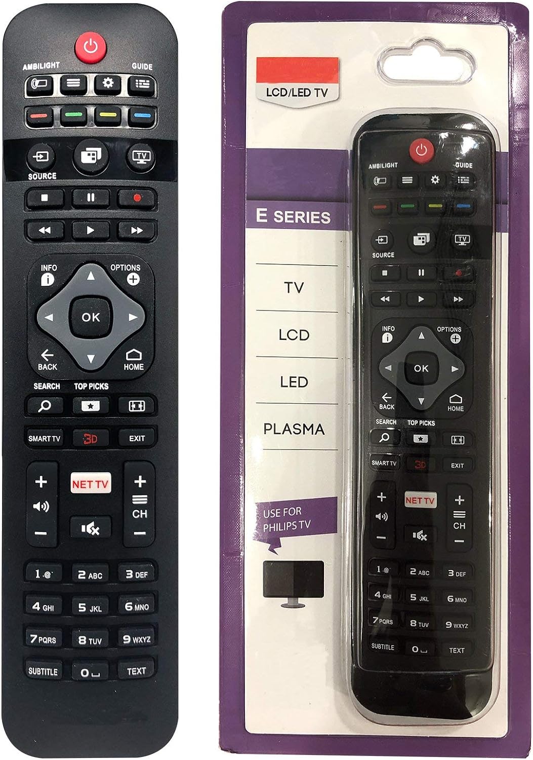 TV remote control By [BELIFE ] Universal Philips - works with all Philips TV/Smart TV - the best replacement TV remote control for your Philips TV