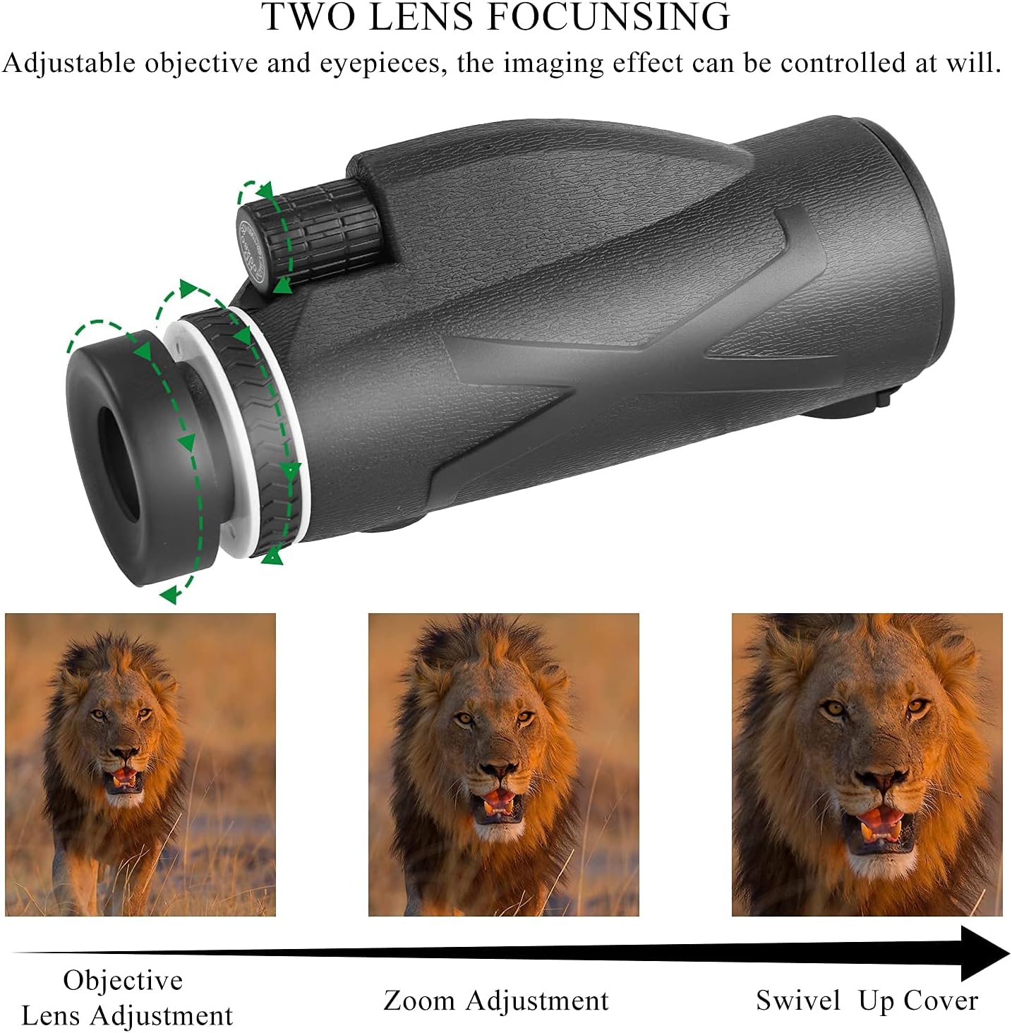 Monocular Telescope by FORMIZON, 12 x 42 HD Mobile Phone Telescope, HD Monocular Telescope, Waterproof, Portable