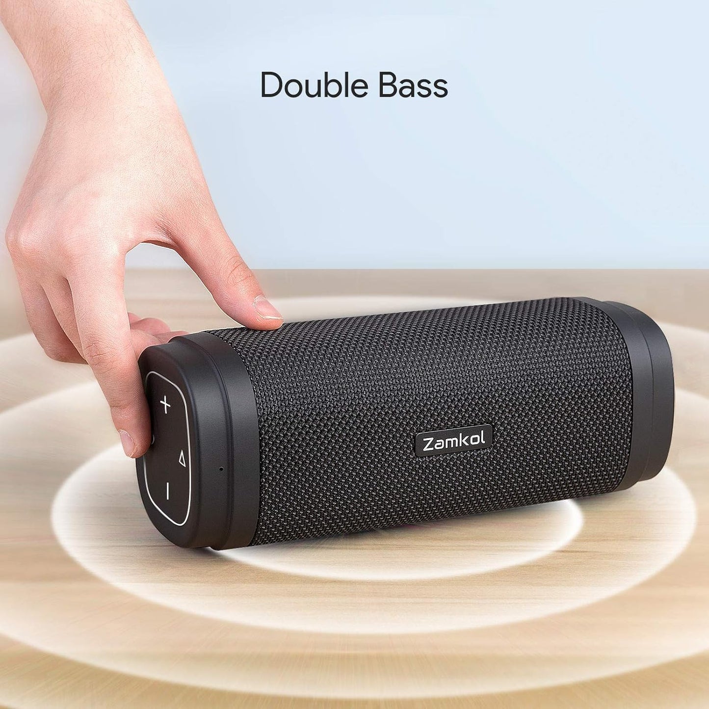 ZAMKOL Bluetooth Speaker, ZK306 Waterproof Bluetooth Speakers Portable Wireless & 30W Stereo Sound, with EQ Enhanced Bass, 5200mAh, Built-in Mic,TWS, Bluetooth 5.0,Suitable for Outdoor, Gifts