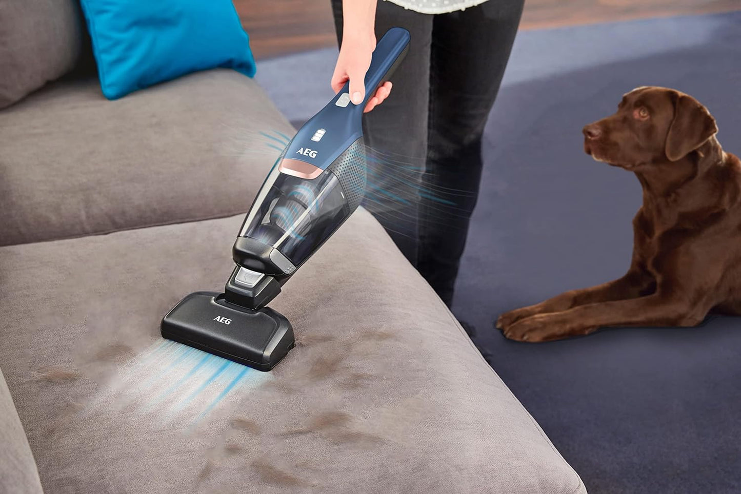 Electric Suction Brush For AEG, AZE134 (Accessories, Nozzle for Handpiece of CX7-2 and QX8, Cleaning of Furniture and Mattresses, Removes Deep Sitting Dirt Ideal for Pet Owners and Allergy Suffers), Black