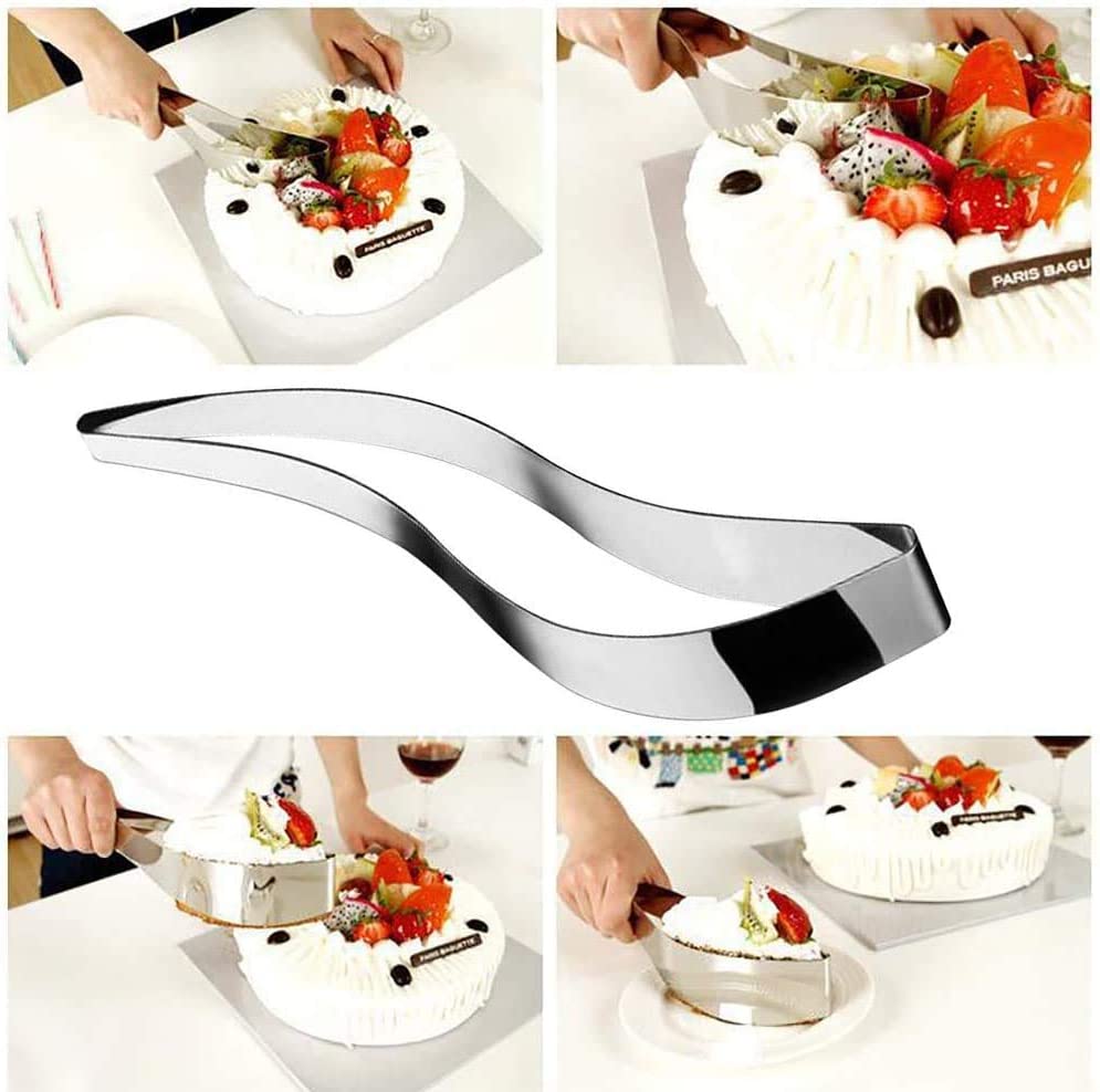 Cake Slicer by Clonic, Stainless Steel Cake Slicer, Cake Pastry Server Leveler Desert Slicer Cutter Mould