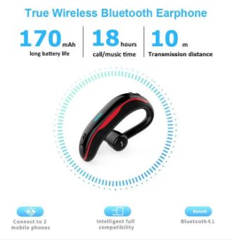 Bluetooth Earphone By HLstar F600 Wireless Usb Charging Business Headset Handsfree Stereo Bluetooth Earpiece Driving Sports Earbud Headset