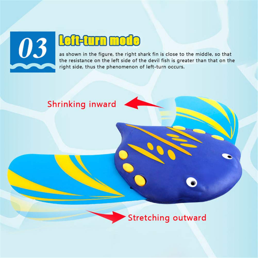 Fish Beach Toy Swimming Toys Beach Bath Outdoor Toy Children Gift, FidgetGear Water Power Devil Fish