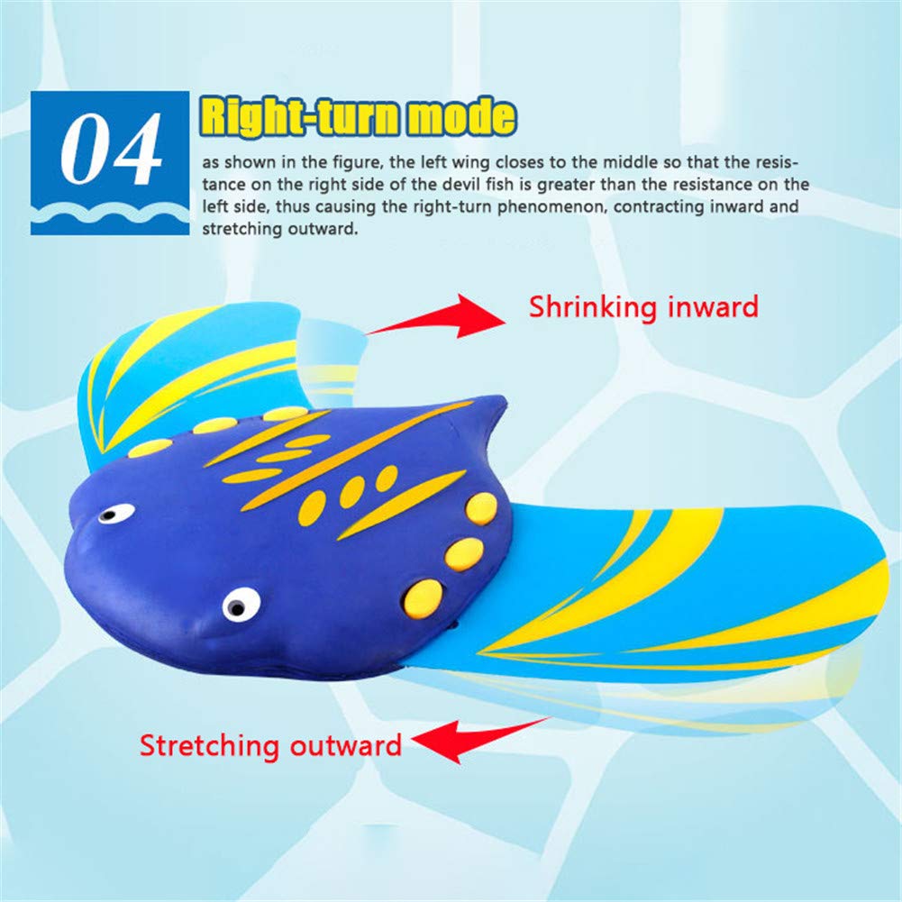 Fish Beach Toy Swimming Toys Beach Bath Outdoor Toy Children Gift, FidgetGear Water Power Devil Fish