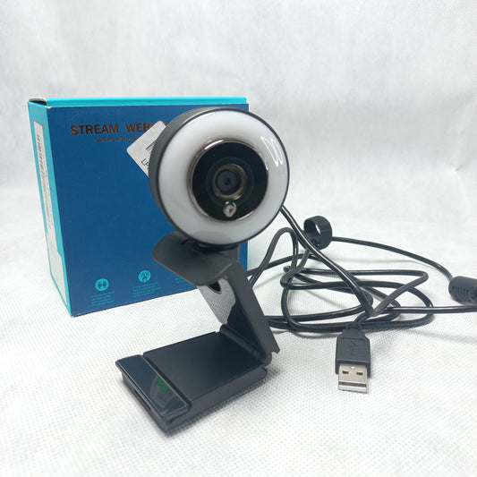 Vitade 960 Webcam with Light, Streaming Cam with Microphone, Computer PC USB Camera for Streaming Video Chat Recording, Mac Windows Laptop Conference Games Zoom Skype OBS Twitch YouTube Xsplit