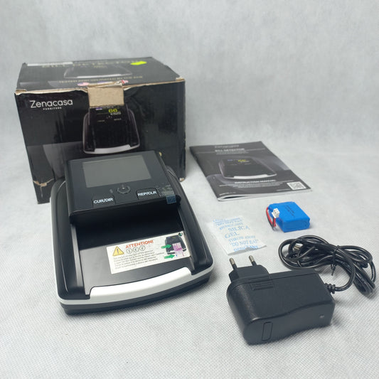 Banknote Checker & Money Counting Machine Banknotes 2-in-1 - Insert Individually - Banknote Checker Counterfeit Money Detection with UV/MG/IR for False Euro, Pound, Dollar Notes - Mobile Scanner Test