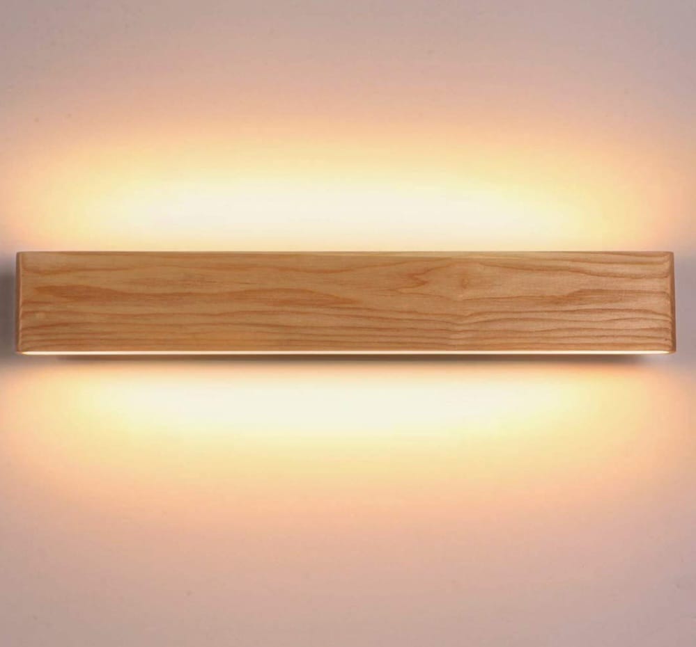 Wall light By Martll, indoor, wood LED wall light, wall lighting for living room, bedroom, corridor, stairs light lamp, warm white night light, interior lighting. [Energy Class E]