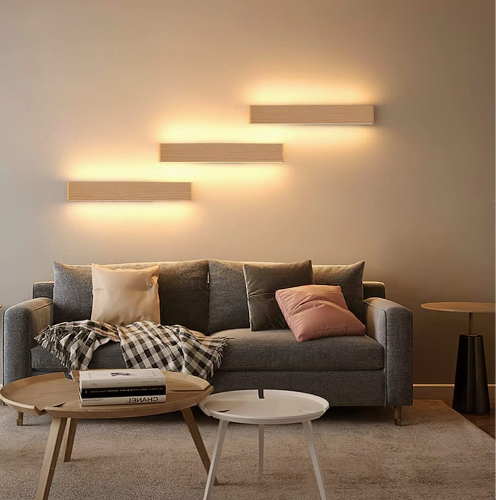 Wall light By Martll, indoor, wood LED wall light, wall lighting for living room, bedroom, corridor, stairs light lamp, warm white night light, interior lighting. [Energy Class E]