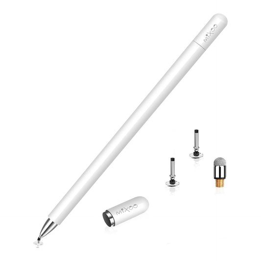 Stylus Pens for Touch Screens, iPad, Universal Capacitive Tablet Stylus Pens with Magnetic Cap, White