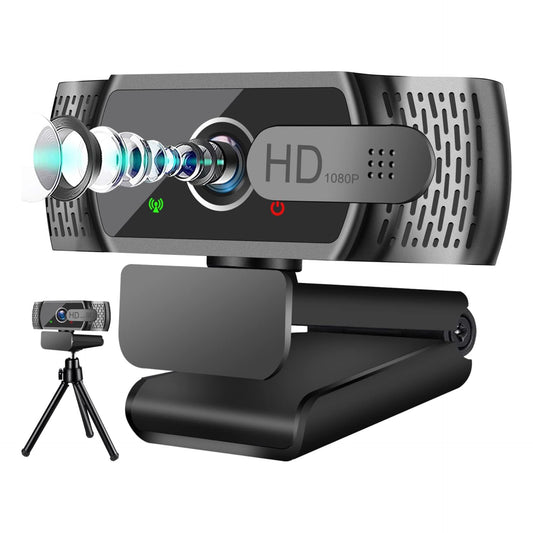 Webcam HD 1080P Web Camera with Mic/Tripod, Neefeaer USB PC Computer Webcam with Auto Light Correction,Plug and Play USB Camera with Privacy Cover for Skype, Zoom, FaceTime,PC/Mac/Laptop/Macbook