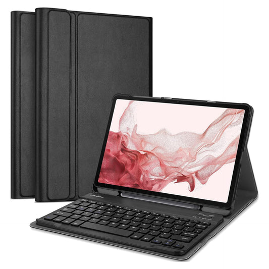 Galaxy Tab S7 11 inch Keyboard Case By ProCase 2020 SM-T870 T875 T878, Slim Lightweight Protective Cover with Magnetically Detachable Wireless Keyboard for Galaxy Tab S7 2020 Release 11" -Black