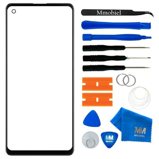 Front Glass Replacement by MMOBIEL Compatible with Xiaomi Redmi Note 9 / Note 9 Pro/Note 9 Pro 5G / Xiaomi Mi 10T Lite/Poco X3-6.53 Inch - Lens Screen Repair Kit - Incl. Toolkit - Black