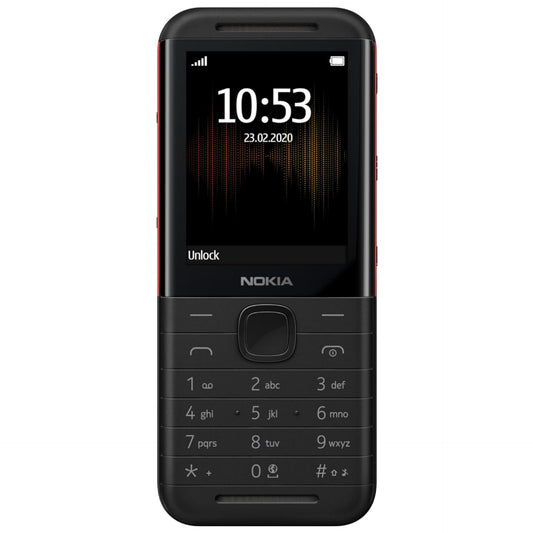 Nokia 5310 Dual SIM Keypad Phone with MP3 Player, Wireless FM Radio and Rear Camera with Flash | Black/Red